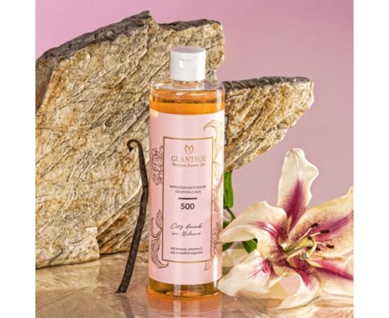 GLANTIER 500 PERFUME SHOWER OIL 400 ML - Масло для душа для гладкой кожи для женщин