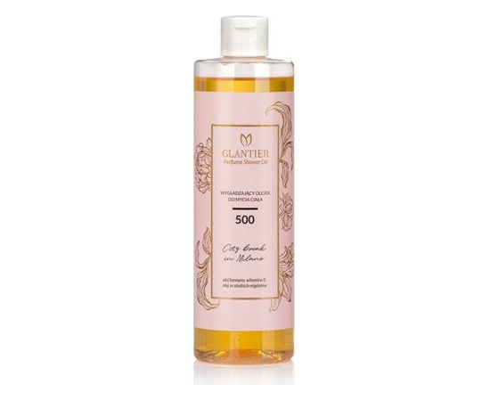 GLANTIER 500 PERFUME SHOWER OIL 400 ML - Масло для душа для гладкой кожи для женщин