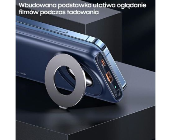 USAMS Powerbank PB62 10000mAh 20W QC3.0+PD Magnetic Wireless Fast Charge nebieski|blue 10KCD17104 (US-CD171)