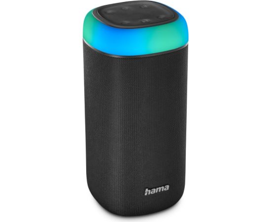 Hama 00188228 Shine 2.0  Colorful LED Illumination, Black Bluetooth Skaļruņis