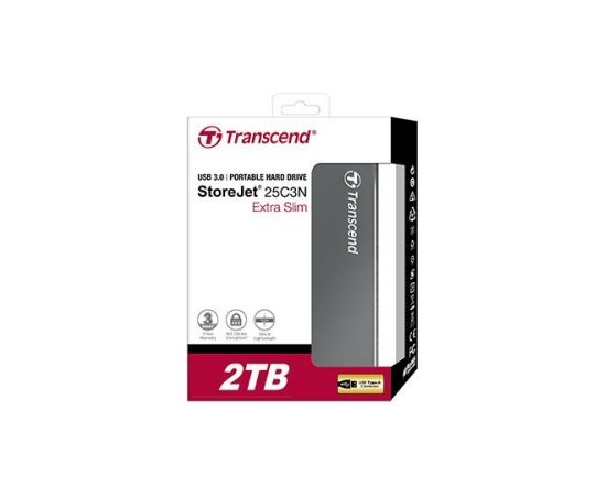 Transcend StoreJet C3N 2TB USB 2.0/3.0 2,5'' Local/cloud back-up, extra slim