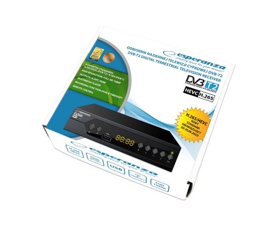 Esperanza EV107R TV set-top box Cable Black