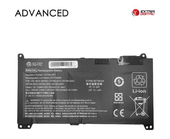 Extradigital Notebook Battery HP RR03XL, 3500mAh, Extra Digital Advanced