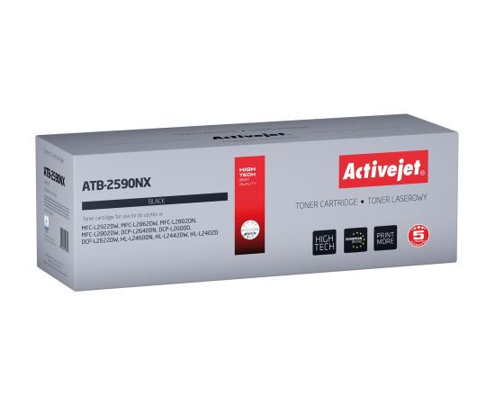 Activejet ATB-2590NX Toner for Brother printers; Replacement Brother TN2590XL; Supreme; 3000 pages; black)