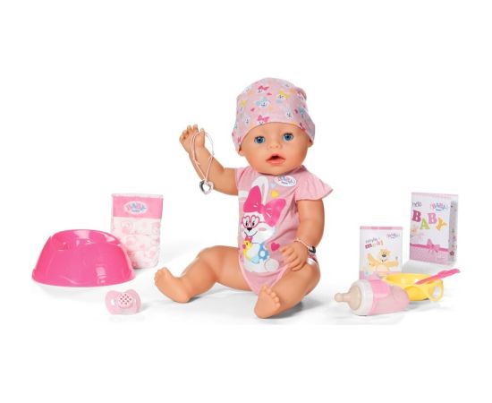 MGA Baby Born Emma Doll, 43 cm (dzer, mazgājas, raud un izmanto podiņu) 834800