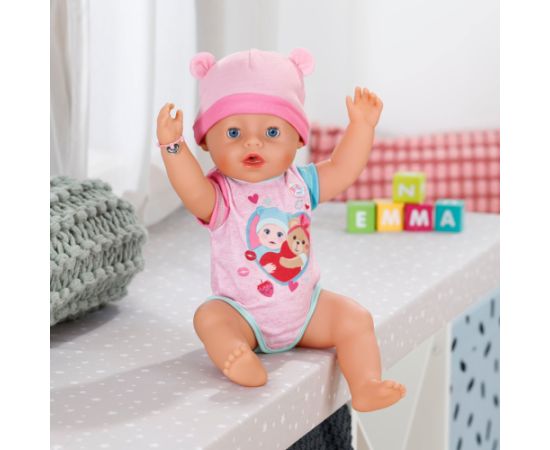 MGA Baby Born Emma Doll, 43 cm (dzer, mazgājas, raud un izmanto podiņu) 834800