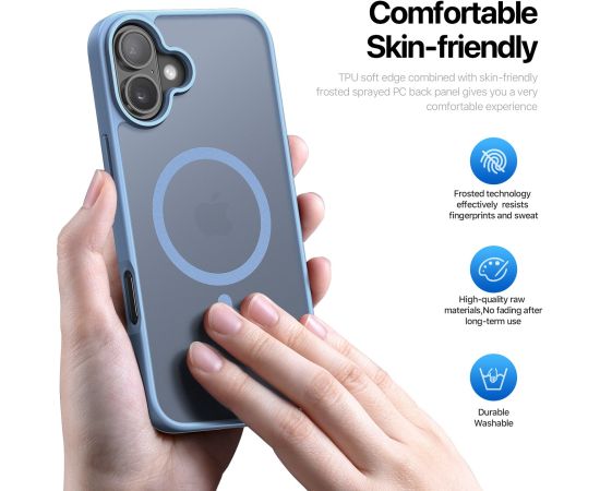 Чехол Dux Ducis Yind Apple iPhone 16 синий