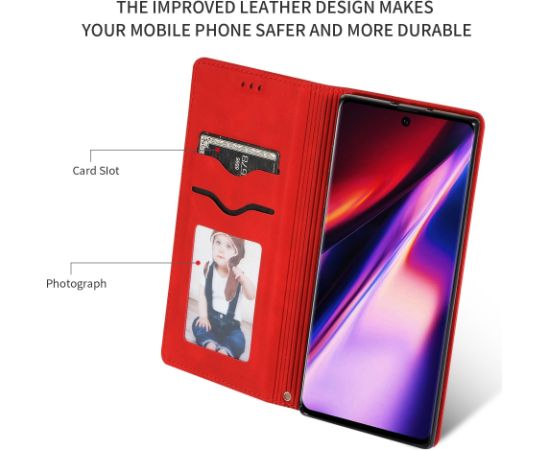 Чехол "Business Style" Xiaomi Redmi Note 14 Pro+ 5G красный