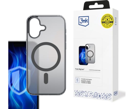 Чехол 3mk Frosty MagCase Apple iPhone 16 Plus черный