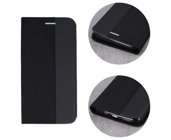 Case Smart Senso Xiaomi Redmi 14C/Redmi A4/Poco C75 black Neoriģinālie Maciņi