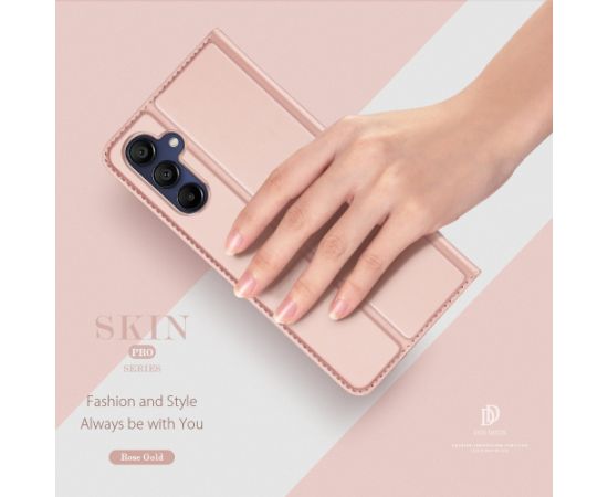Чехол Dux Ducis "Skin Pro" Samsung A165 A16 4G/A166 A16 5G розово-золотистый