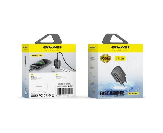 Charger Awei PD61-EU 20W USB-C white