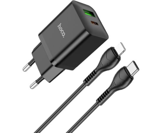 Charger Hoco N28 PD20W+QC3.0 + Lightning black