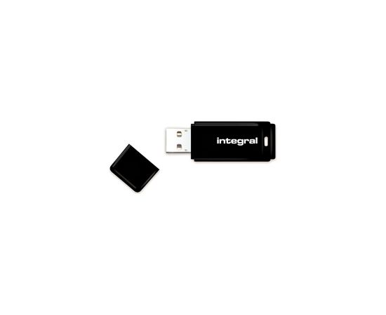 Integral USB 64GB Black, USB 2.0 with removable cap