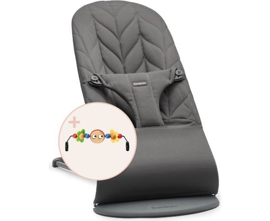Šūpuļkrēsls BabyBjörn Bliss Woven Bundle, Anthracite/Googly Eyes