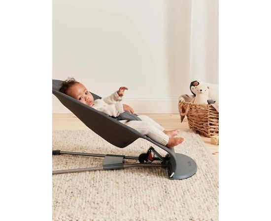 Šūpuļkrēsls BabyBjörn Bliss Woven Bundle, Anthracite/Googly Eyes