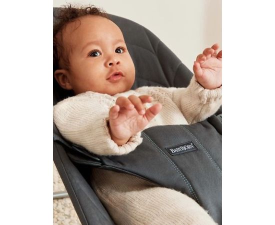 Šūpuļkrēsls BabyBjörn Bliss Woven Bundle, Anthracite/Googly Eyes