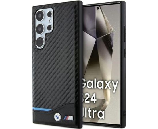 BMW BMHCS24L22NBCK Aizmugurējais Apvalks priekš Samsung Galaxy S24 Ultra