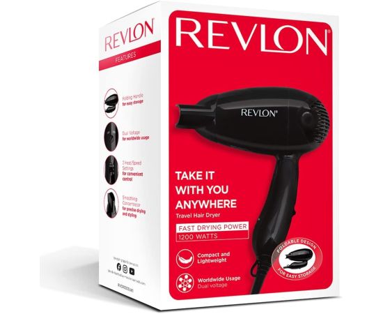 Складной дорожный фен Revlon RVDR5305