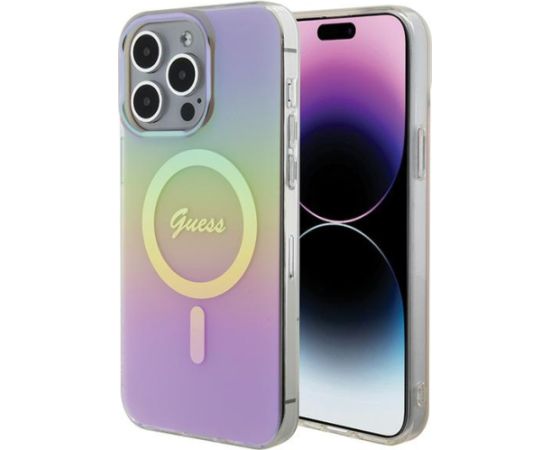 Guess  IML MagSafe Iridescent Case Защитный Чехол для Apple iPhone 15 Pro