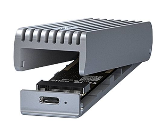 SSD M.2 NVMe Disk Enclosure 10Gbps FIDECO M211 (USB-C/USB 3.2) Korpusi ārējiem HDD, SSD
