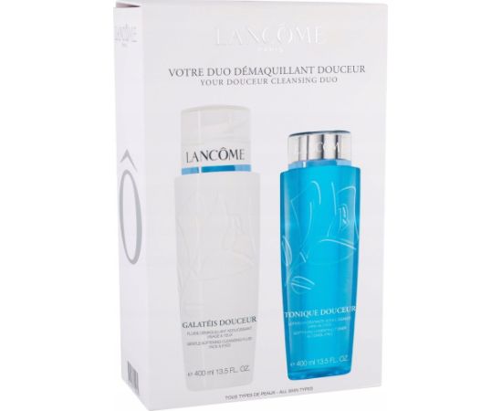 Lancome Wash The Day Off Set Lancome: Galateis Douceur, Eliminates Impurities, Cleansing Cream, 400 ml + Tonique Douceur, Toning & Revitalizing, Tonic Lotion, For Face, 400 ml For Women Уход за лицом