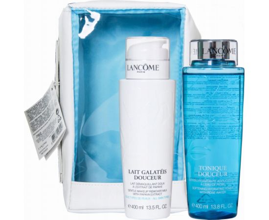 Lancome Wash The Day Off Set Lancome: Galateis Douceur, Eliminates Impurities, Cleansing Cream, 400 ml + Tonique Douceur, Toning & Revitalizing, Tonic Lotion, For Face, 400 ml For Women Уход за лицом