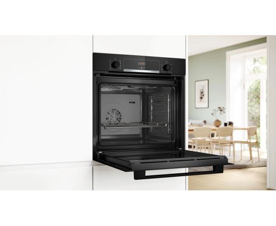 Bosch HBA534BB3 s4 iebūv. cepeškrāsns, 3DHotAir, melna