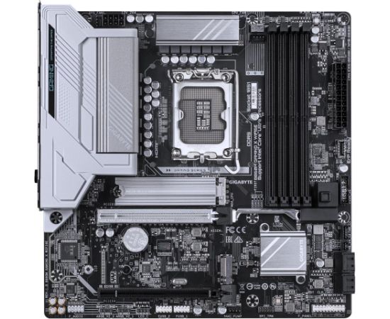 Mainboard GIGABYTE Intel B860 Express LGA1851 Micro-ATX Memory DDR5 Memory slots 4 2xPCI-Express 16x 2xM.2 1xHDMI 1xDisplayPort 1xAudio-In 1xAudio-Out 1xMicrophone 5xUSB 2.0 3xUSB 3.2 1xUSB-C 1xRJ45 B860MGAMINGXWIFI6E1.0