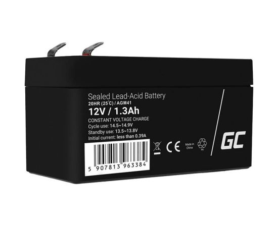 Maintenance-free AGM VRLA Green Cell AGM41 12V 1.3Ah Battery (for alarm system, cash register, toy) UPS стабилизаторы напряжения