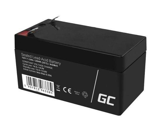 Maintenance-free AGM VRLA Green Cell AGM41 12V 1.3Ah Battery (for alarm system, cash register, toy) UPS стабилизаторы напряжения