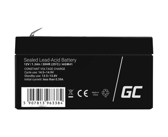 Maintenance-free AGM VRLA Green Cell AGM41 12V 1.3Ah Battery (for alarm system, cash register, toy) UPS стабилизаторы напряжения