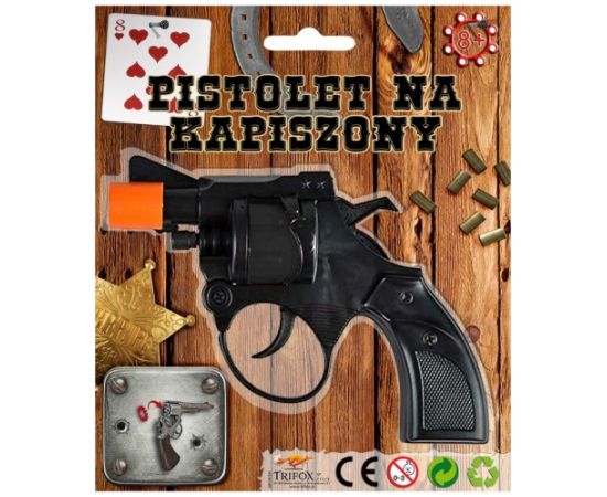 Pistole plastmasas šaujai ar pistongām 13 cm 8+ CHT409C25