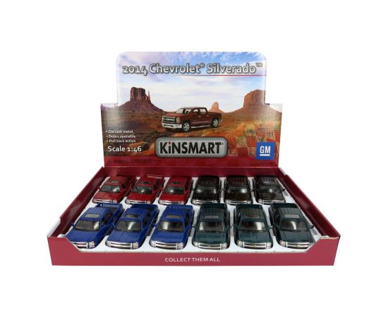 Kinsmart Metāla auto modelis 2014 Chevrolet Silverado 1:46 KT5381