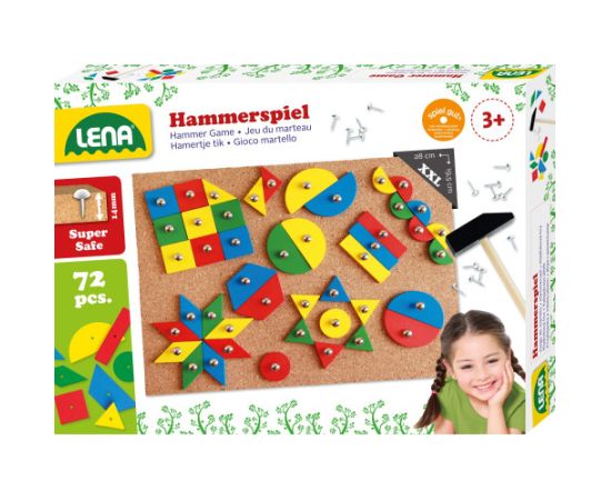 Lena ИГРА С МОЛОТКОМ И ДОСКОЙ , КАРТИНКИ 3+ L65827
