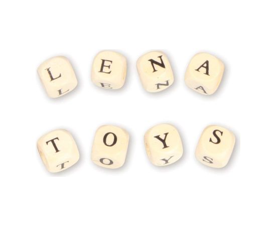 Lena Деревянные кубики бусинки  с буквами c дырочкой 300 деталей 4+ L32005