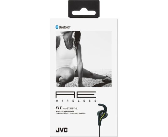 JVC HA-ET50BT-B-E Powerful Sound Bluetooth /  IPX5 / AVRCP / A2DP /  HSP / HFP Bezvadu Austiņas Melnas