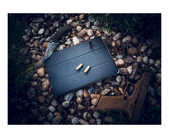 Tactical Book Tri Fold Case priekš Samsung T220|T225 Galaxy Tab A7 Lite 8.7 Zils