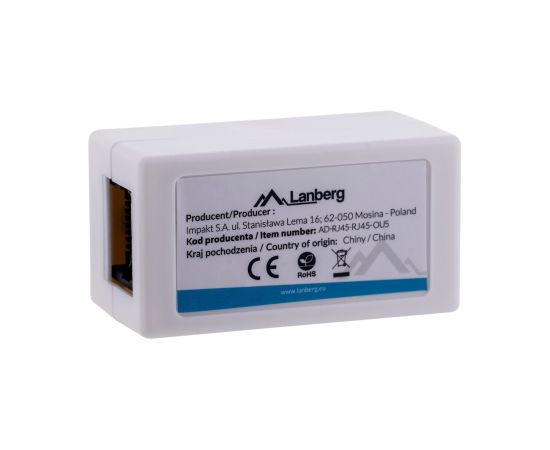 Lanberg AD-RJ45-RJ45-OU5 cable gender changer RJ-45 White