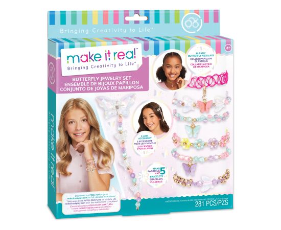 MAKE IT REAL DIY Rotaslietu komplekts Tauriņi