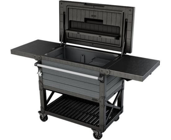 Keter Садовый бар на колесах с холодильником Patio Cooler&Beverage серый
