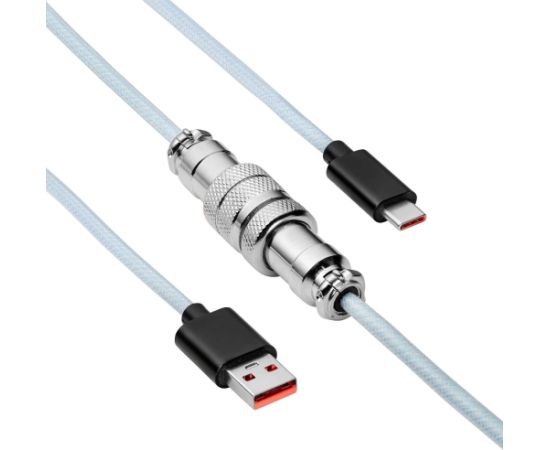 Кабель USB Akyga AK-USB-48 USB A (м) | USB type C (м) Coiled Aviator ver. 2.0 3m
