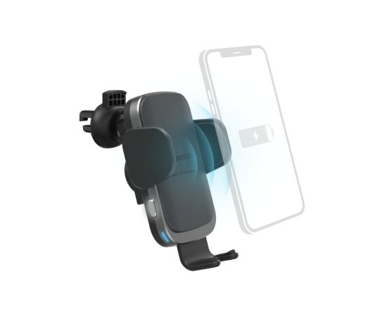 Hama FC10 Motion Car Mobile Phone Charger 10W Wireless QI Charge Black