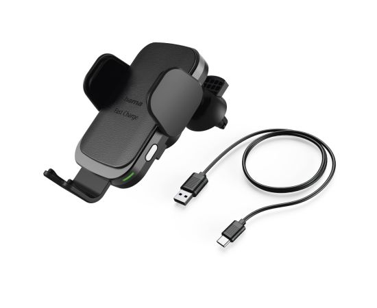 Hama FC10 Motion Car Mobile Phone Charger 10W Wireless QI Charge Black