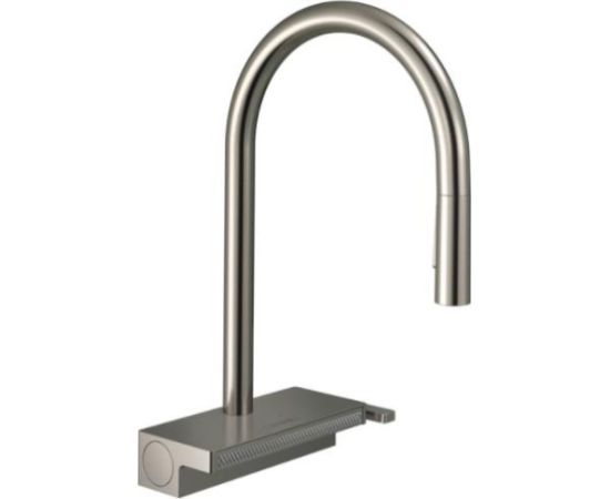 Hansgrohe virtuves izlietnes maisītājs ar izvelkamu dušu Aquno Select M81 170 3jet, stainless steel