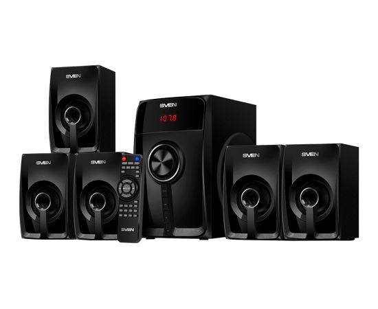 Speakers SVEN HT-202, black (100W, Bluetooth, FM, USB/SD, Display, RC unit)