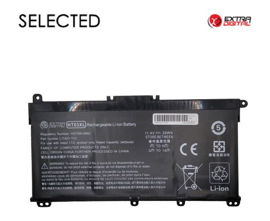 Extradigital Notebook Battery HP HT03XL, Extra Digital Selected