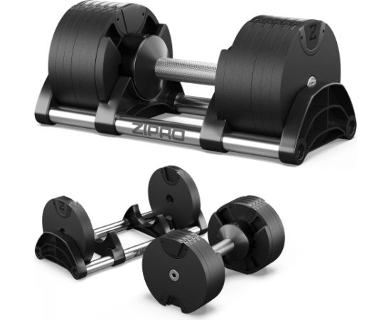 Zipro regulējamā hantle ROUND 24 kg.