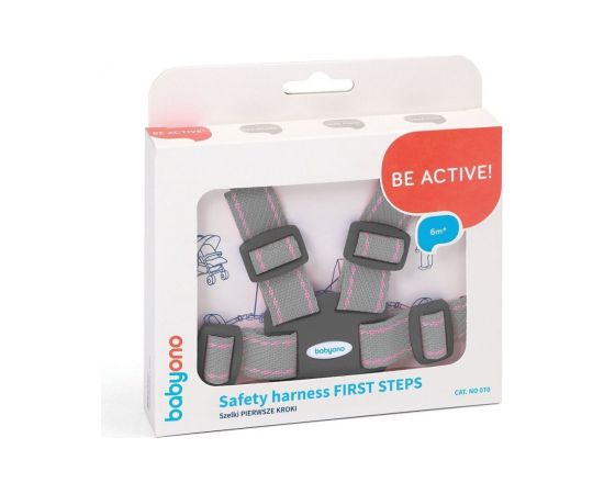 Pavadas (drošības siksnas) FIRST STEPS BabyOno 070 pink Аксессуары для колясок