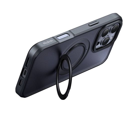 McDodo PC-4932 MagSafe case for iPhone 16 Pro with stand (black)